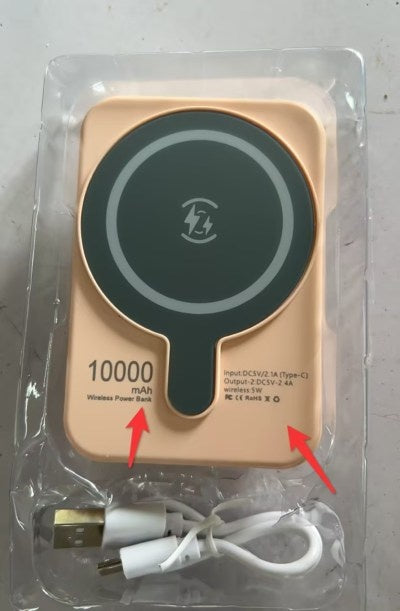 Mini Fast Charging Magnetic Wireless Power Bank 5000-10000 MAh Portable